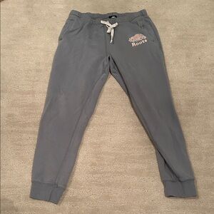 Roots Women’s Charcoal Joggers with Logo